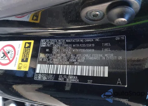 2015 Lexus Rx 450H z USA, uszkodzony, nr VIN 2T2BC1BAXFC010489